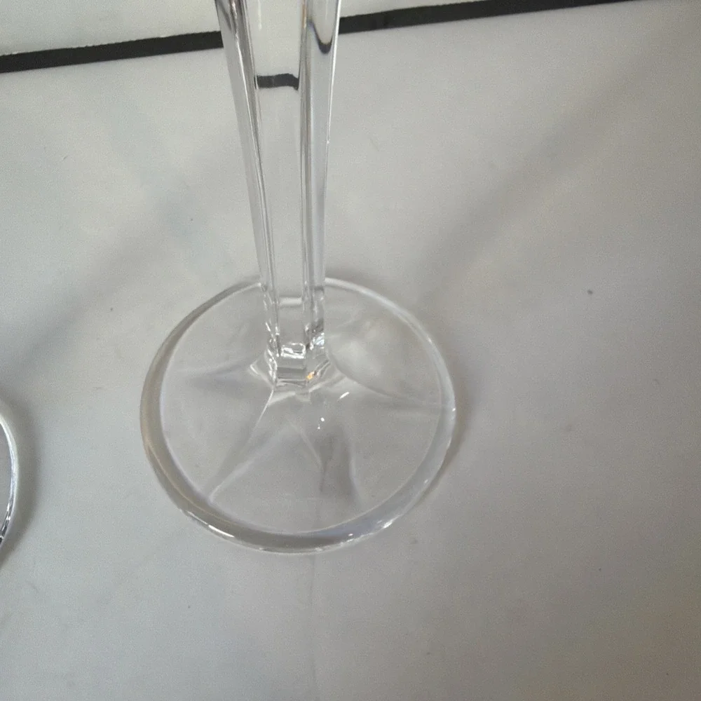 New Pair Mikasa Icicles Crystal Glass Candlesticks Candle Holders 8